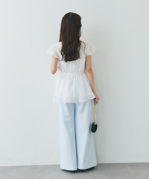 La boutique BonBon（ラブティックボンボン）の「【3サイズ展開】センターシームスウェットパンツ（スウェットパンツ・レディース・グレー/サックスブルー/オフホワイト・PM/36/38）」の9枚目の写真