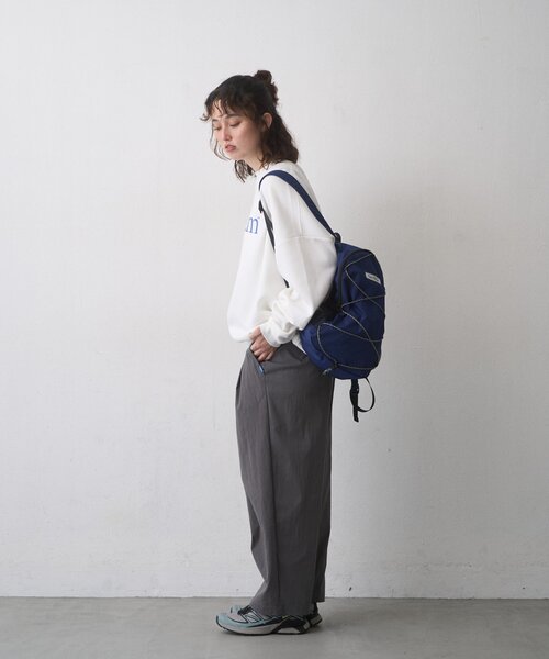 SEADAM（シーダム）の「【WEB限定】SEADAM裏起毛ロゴスウェット（スウェット・レディース・ネイビー/グレー/ブラック/チャコールグレー/ホワイト・LARGE/MEDIUM）」の15枚目の写真