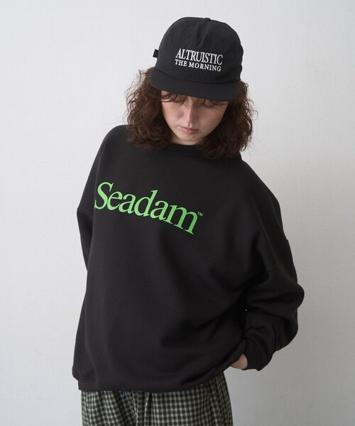SEADAM（シーダム）の「【WEB限定】SEADAM裏起毛ロゴスウェット（スウェット・レディース・ネイビー/グレー/ブラック/チャコールグレー/ホワイト・LARGE/MEDIUM）」の19枚目の写真