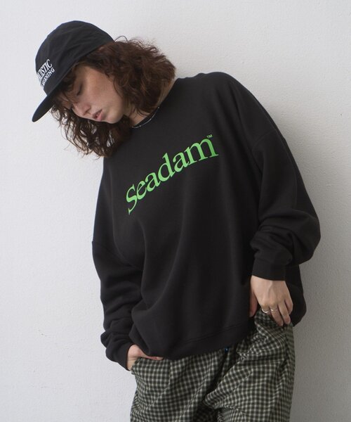 SEADAM（シーダム）の「【WEB限定】SEADAM裏起毛ロゴスウェット（スウェット・レディース・ネイビー/グレー/ブラック/チャコールグレー/ホワイト・LARGE/MEDIUM）」の20枚目の写真