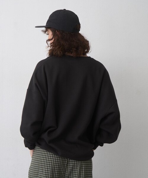 SEADAM（シーダム）の「【WEB限定】SEADAM裏起毛ロゴスウェット（スウェット・レディース・ネイビー/グレー/ブラック/チャコールグレー/ホワイト・LARGE/MEDIUM）」の21枚目の写真
