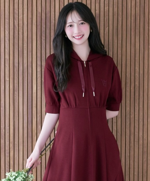 WILLSELECTION(ウィルセレクション)の「フロントスリットパーカーワンピース(ワンピース・レディース・サックスブルー/モカ/ブラック/ピンク/グレー/ブルー/ボルドー/ピンクベージュ・FREE)」の20枚目の写真