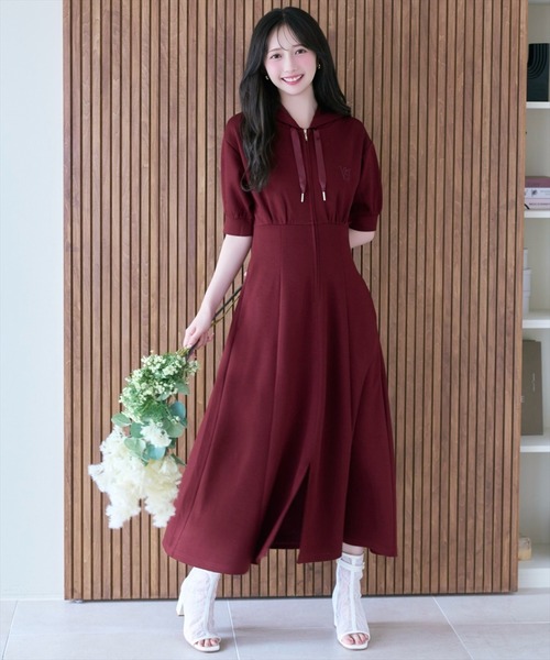 WILLSELECTION(ウィルセレクション)の「フロントスリットパーカーワンピース(ワンピース・レディース・サックスブルー/モカ/ブラック/ピンク/グレー/ブルー/ボルドー/ピンクベージュ・FREE)」の17枚目の写真