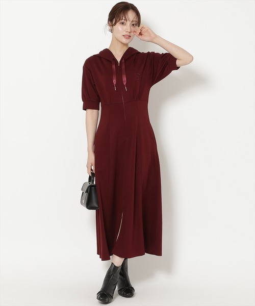 WILLSELECTION(ウィルセレクション)の「フロントスリットパーカーワンピース(ワンピース・レディース・サックスブルー/モカ/ブラック/ピンク/グレー/ブルー/ボルドー/ピンクベージュ・FREE)」の21枚目の写真
