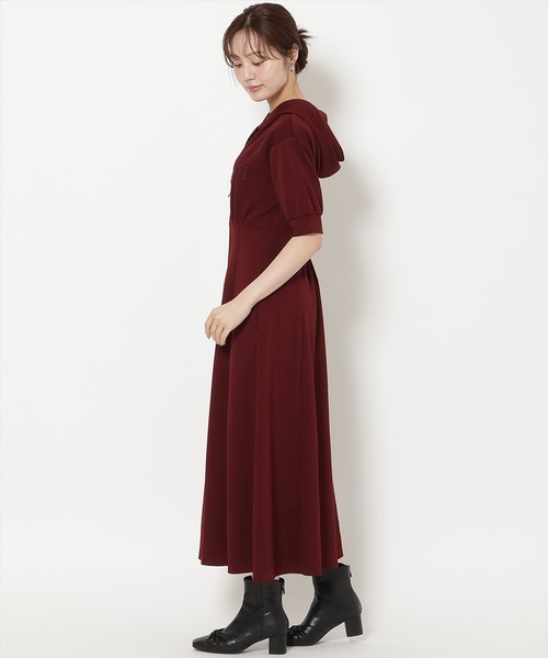 WILLSELECTION(ウィルセレクション)の「フロントスリットパーカーワンピース(ワンピース・レディース・サックスブルー/モカ/ブラック/ピンク/グレー/ブルー/ボルドー/ピンクベージュ・FREE)」の22枚目の写真