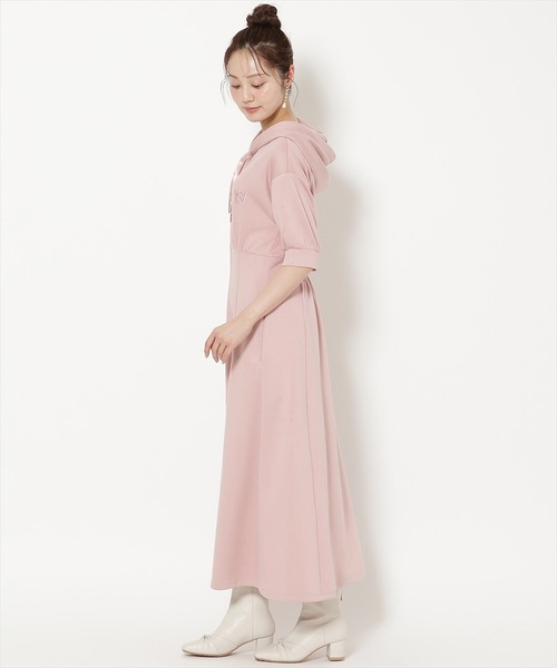 WILLSELECTION(ウィルセレクション)の「フロントスリットパーカーワンピース(ワンピース・レディース・サックスブルー/モカ/ブラック/ピンク/グレー/ブルー/ボルドー/ピンクベージュ・FREE)」の9枚目の写真