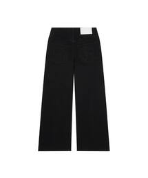 RIVETTE DRIFT WIDE DENIM PANTS [BLACK]