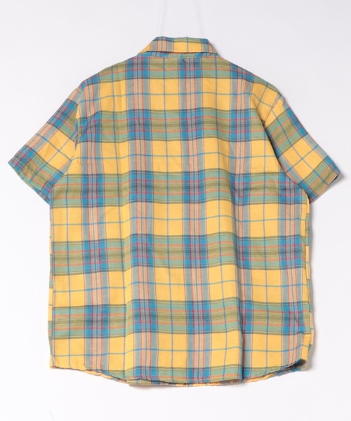 CANVAS+(キャンバスプラス)の「【CANVAS+】チェック半袖ルーズシャツ(シャツ/ブラウス・レディース・イエロー・M)」の17枚目の写真
