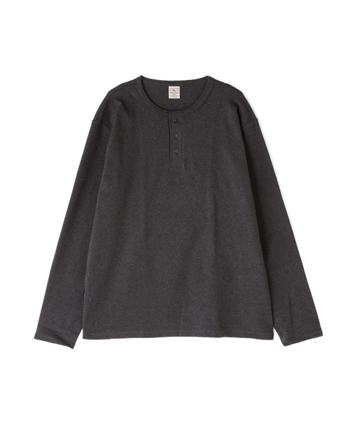 AVIREX(アヴィレックス)の「《DAILY/デイリー》BIG SIZE RIB L/S HENLEY NECK T-SHIRT / デイリー ビックサイズ リブ ヘンリーネック 長袖Tシャツ / AVIREX / アヴィレックス(Tシャツ/カットソー・メンズ・グレー/ホワイト/ブラック/ロイヤルブルー/チャコール・XXXX-LARGE/XX-LARGE/XXXXX-LARGE/XXX-LARGE)」の11枚目の写真