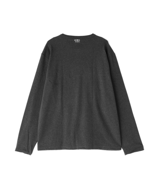 AVIREX(アヴィレックス)の「《DAILY/デイリー》BIG SIZE RIB L/S HENLEY NECK T-SHIRT / デイリー ビックサイズ リブ ヘンリーネック 長袖Tシャツ / AVIREX / アヴィレックス(Tシャツ/カットソー・メンズ・グレー/ホワイト/ブラック/ロイヤルブルー/チャコール・XXXX-LARGE/XX-LARGE/XXXXX-LARGE/XXX-LARGE)」の16枚目の写真