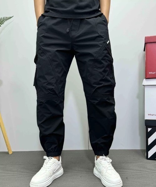ampm(エーエムピーエム)の「ミリタリージョガーカーゴパンツ(カーゴパンツ・メンズ・ブラック/カーキ・M/L/XL)」の5枚目の写真