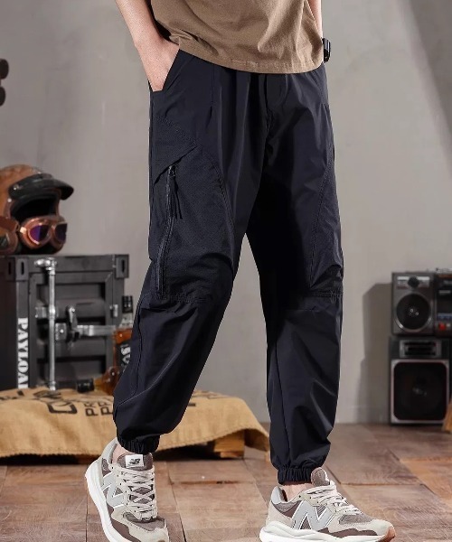 ampm(エーエムピーエム)の「ミリタリージョガーカーゴパンツ(カーゴパンツ・メンズ・ブラック/カーキ・M/L/XL)」の6枚目の写真