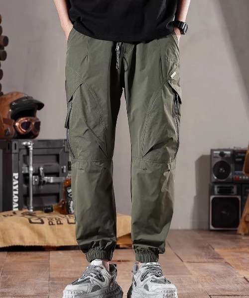 ampm(エーエムピーエム)の「ミリタリージョガーカーゴパンツ(カーゴパンツ・メンズ・ブラック/カーキ・M/L/XL)」の11枚目の写真