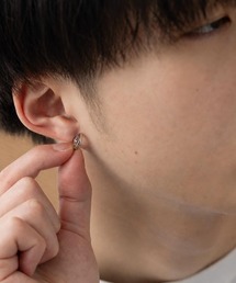 ステンレスフープピアス