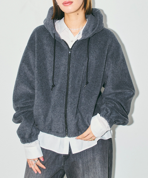 FLEECE ZIP HOODIE：フリースパーカー（パーカー）｜CITYSHOP