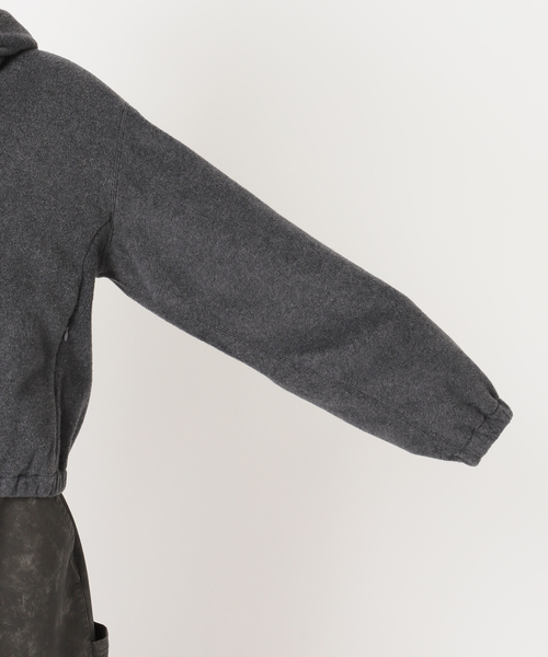 CITYSHOP(シティーショップ)の「FLEECE ZIP HOODIE:フリースパーカー(パーカー・レディース・ネイビー/グレー・FREE)」の18枚目の写真