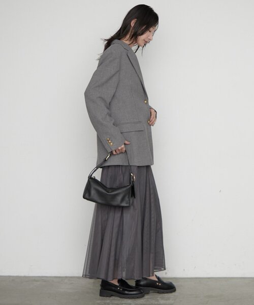 LOUNGEDRESS(ラウンジドレス)の「【MLB/メジャーリーグベースボール】ロゴジャケット 秋服(テーラードジャケット・レディース・ブラウン/ネイビー/グレー・FREE)」の22枚目の写真
