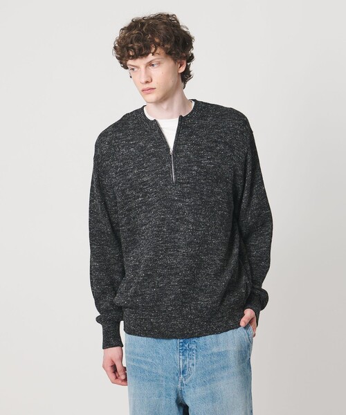 LOEFF(ロエフ)の「<LOEFF>ウール ヘンプ ジップ プルオーバー MENS(ニット/セーター・メンズ・ブラック/ベージュ・1/2)」の16枚目の写真