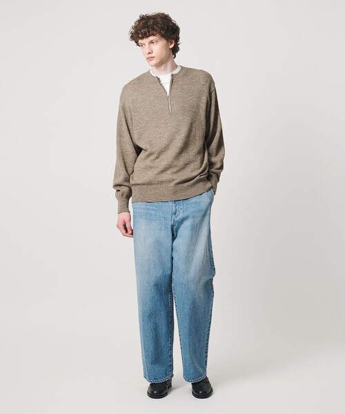 LOEFF(ロエフ)の「<LOEFF>ウール ヘンプ ジップ プルオーバー MENS(ニット/セーター・メンズ・ブラック/ベージュ・1/2)」の17枚目の写真
