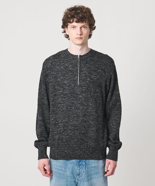 LOEFF(ロエフ)の「<LOEFF>ウール ヘンプ ジップ プルオーバー MENS(ニット/セーター・メンズ・ブラック/ベージュ・1/2)」の20枚目の写真