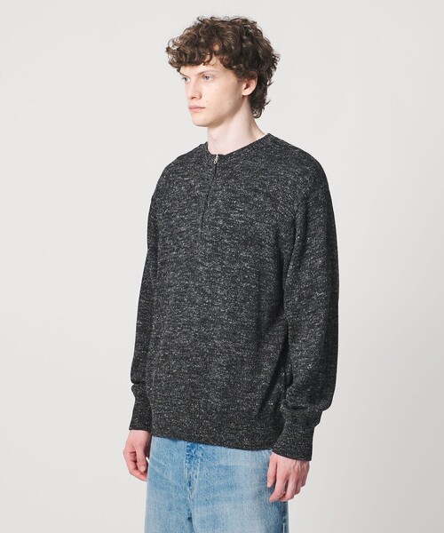 LOEFF(ロエフ)の「<LOEFF>ウール ヘンプ ジップ プルオーバー MENS(ニット/セーター・メンズ・ブラック/ベージュ・1/2)」の21枚目の写真
