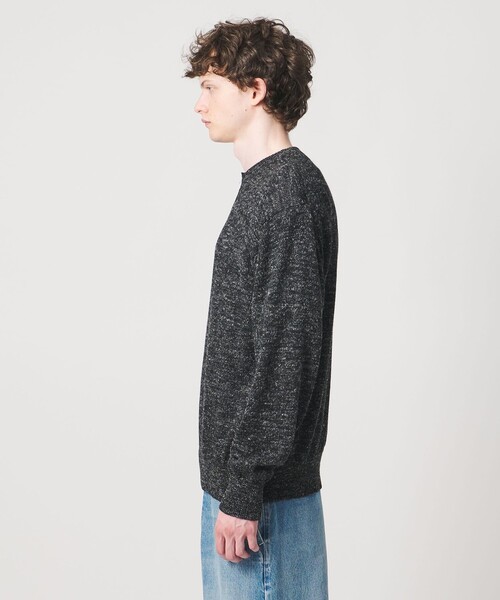 LOEFF(ロエフ)の「<LOEFF>ウール ヘンプ ジップ プルオーバー MENS(ニット/セーター・メンズ・ブラック/ベージュ・1/2)」の22枚目の写真