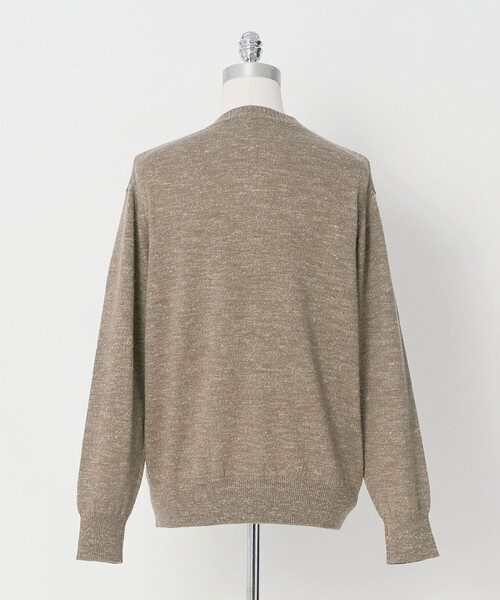 LOEFF(ロエフ)の「<LOEFF>ウール ヘンプ ジップ プルオーバー MENS(ニット/セーター・メンズ・ブラック/ベージュ・1/2)」の4枚目の写真