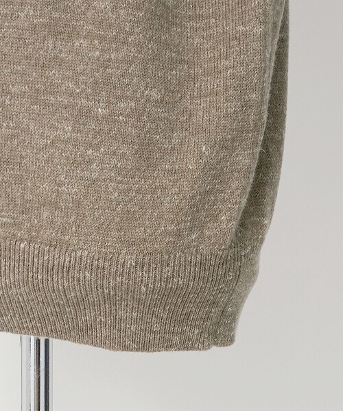 LOEFF(ロエフ)の「<LOEFF>ウール ヘンプ ジップ プルオーバー MENS(ニット/セーター・メンズ・ブラック/ベージュ・1/2)」の7枚目の写真