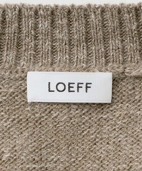 LOEFF(ロエフ)の「<LOEFF>ウール ヘンプ ジップ プルオーバー MENS(ニット/セーター・メンズ・ブラック/ベージュ・1/2)」の12枚目の写真
