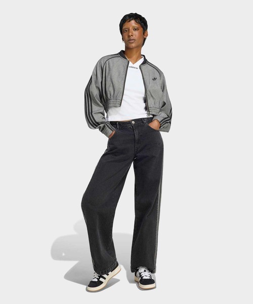 adidas(アディダス)の「SST デニム トラックトップ / ジャージ / トラックジャケット / アディダスオリジナルス adidas Originals(ジャージ・レディース・グレー・X-SMALL/XX-LARGE/LARGE/MEDIUM/SMALL/X-LARGE)」の5枚目の写真
