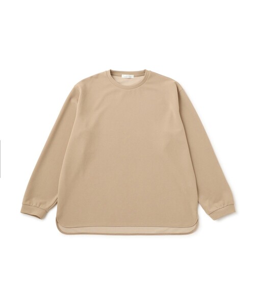 le cercle ADAM ET ROPE'（ルセルクルアダムエロペ）の「ポンチドロップショルダーTOP（Tシャツ/カットソー・メンズ・オレンジ/ブラック/ベージュ・L/M/LL）」の2枚目の写真