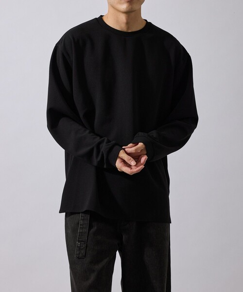 le cercle ADAM ET ROPE'（ルセルクルアダムエロペ）の「ポンチドロップショルダーTOP（Tシャツ/カットソー・メンズ・オレンジ/ブラック/ベージュ・L/M/LL）」の7枚目の写真