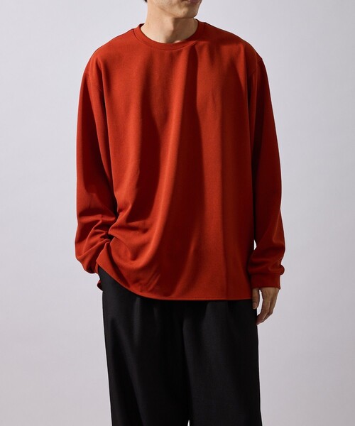 le cercle ADAM ET ROPE'（ルセルクルアダムエロペ）の「ポンチドロップショルダーTOP（Tシャツ/カットソー・メンズ・オレンジ/ブラック/ベージュ・L/M/LL）」の9枚目の写真