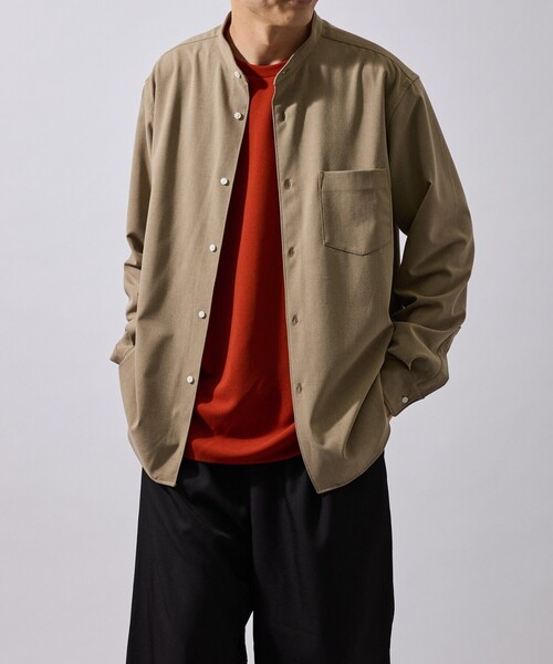 le cercle ADAM ET ROPE'（ルセルクルアダムエロペ）の「ポンチドロップショルダーTOP（Tシャツ/カットソー・メンズ・オレンジ/ブラック/ベージュ・L/M/LL）」の11枚目の写真