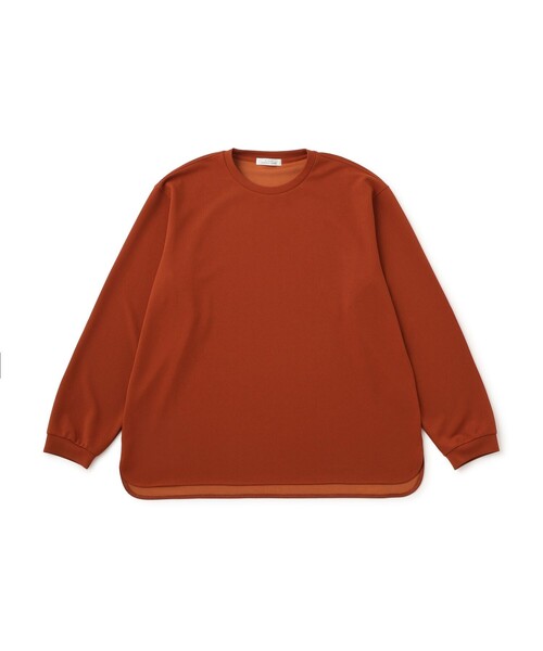le cercle ADAM ET ROPE'（ルセルクルアダムエロペ）の「ポンチドロップショルダーTOP（Tシャツ/カットソー・メンズ・オレンジ/ブラック/ベージュ・L/M/LL）」の12枚目の写真