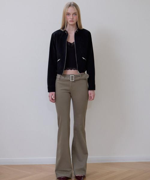 ROSEFRANTZ（ロゼフランツ）の「Suede Racer Jacket [Black]（その他アウター・レディース・ブラック・OS）」の2枚目の写真