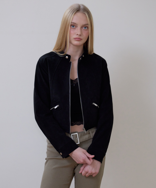ROSEFRANTZ（ロゼフランツ）の「Suede Racer Jacket [Black]（その他アウター・レディース・ブラック・OS）」の6枚目の写真
