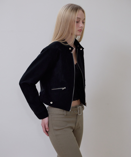 ROSEFRANTZ（ロゼフランツ）の「Suede Racer Jacket [Black]（その他アウター・レディース・ブラック・OS）」の7枚目の写真