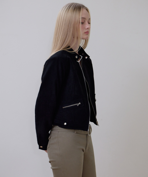 ROSEFRANTZ（ロゼフランツ）の「Suede Racer Jacket [Black]（その他アウター・レディース・ブラック・OS）」の8枚目の写真