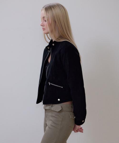ROSEFRANTZ（ロゼフランツ）の「Suede Racer Jacket [Black]（その他アウター・レディース・ブラック・OS）」の9枚目の写真