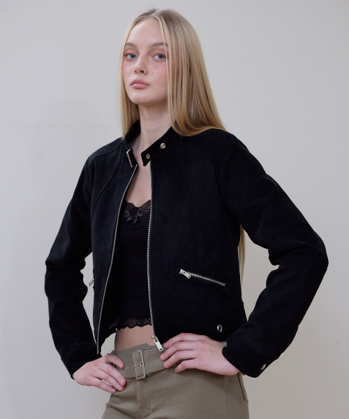 ROSEFRANTZ（ロゼフランツ）の「Suede Racer Jacket [Black]（その他アウター・レディース・ブラック・OS）」の11枚目の写真