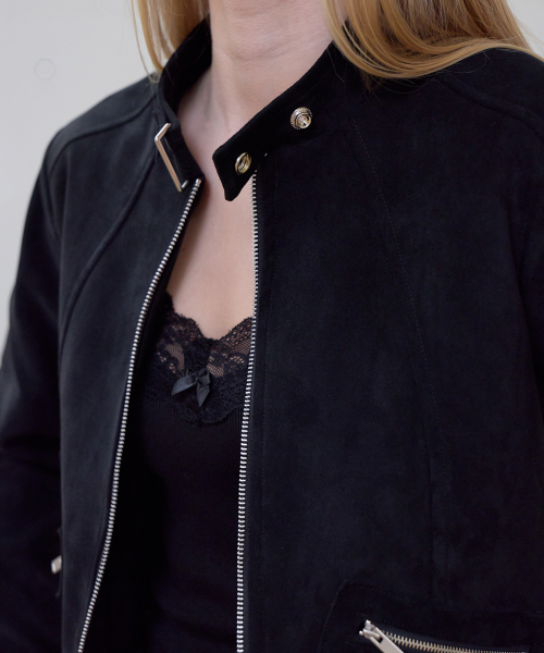 ROSEFRANTZ（ロゼフランツ）の「Suede Racer Jacket [Black]（その他アウター・レディース・ブラック・OS）」の12枚目の写真