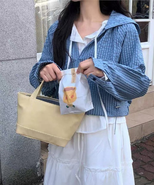 FAVORITO（ファヴォリート）の「フード付きチェック柄シャツ（その他トップス・レディース・ブラック/ブルー/グリーン・F）」の21枚目の写真