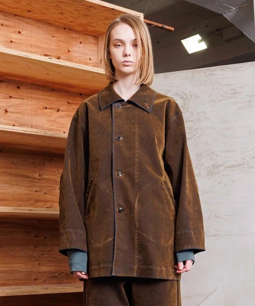 VOAAOV(ヴォアーブ)の「【VOAAOV】OLD TRAIN DENIM Coverall Jacket(その他アウター・メンズ・オリーブ/ブラウン/ブラック・2)」の7枚目の写真