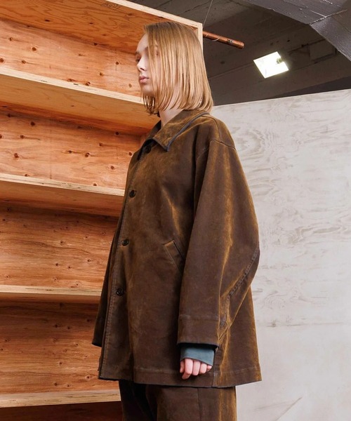 VOAAOV(ヴォアーブ)の「【VOAAOV】OLD TRAIN DENIM Coverall Jacket(その他アウター・メンズ・オリーブ/ブラウン/ブラック・2)」の8枚目の写真