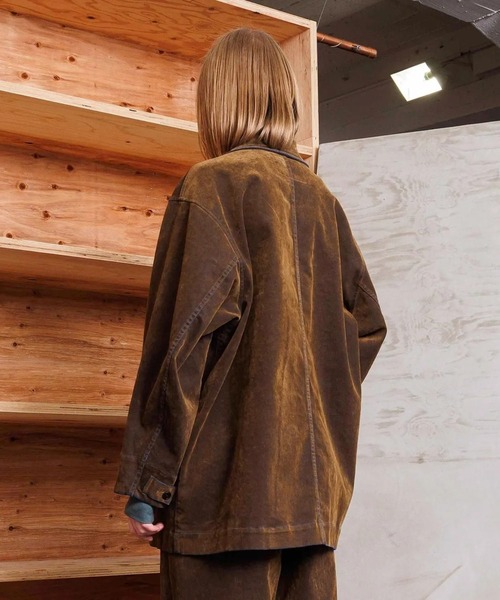VOAAOV(ヴォアーブ)の「【VOAAOV】OLD TRAIN DENIM Coverall Jacket(その他アウター・メンズ・オリーブ/ブラウン/ブラック・2)」の9枚目の写真