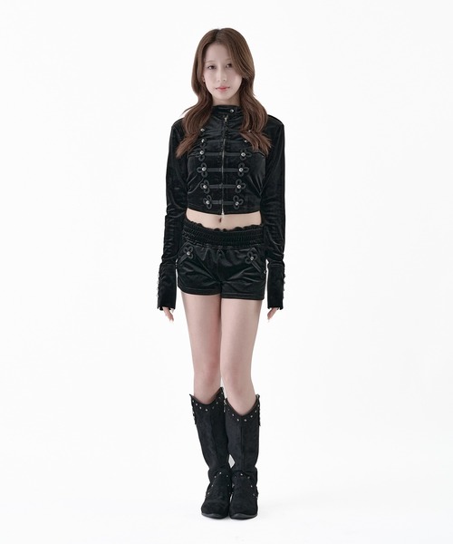 Melviianne(メルヴィアンヌ)の「Velour Napoleon Tops(その他アウター・レディース・DK.Brn/DK.Gray/Black・SMALL/MEDIUM)」の8枚目の写真