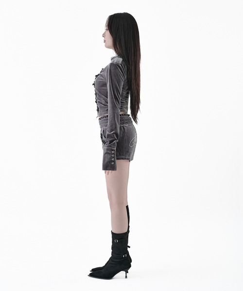 Melviianne(メルヴィアンヌ)の「Velour Napoleon Tops(その他アウター・レディース・DK.Brn/DK.Gray/Black・SMALL/MEDIUM)」の17枚目の写真