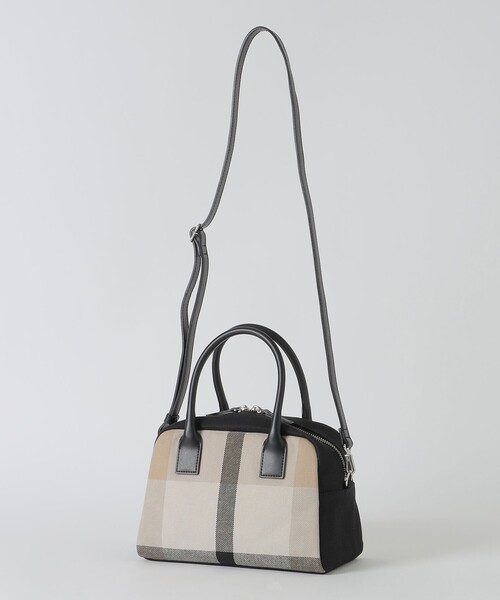 CB CRESTBRIDGE(シービークレストブリッジ)の「クレストブリッジチェックミニボストン(ショルダーバッグ・レディース・ブルー系その他7/ライトベージュ・FREE)」の1枚目の写真