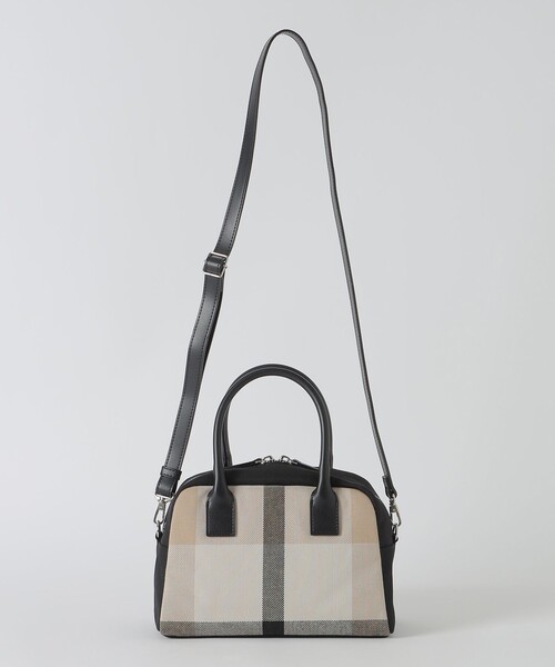 CB CRESTBRIDGE(シービークレストブリッジ)の「クレストブリッジチェックミニボストン(ショルダーバッグ・レディース・ブルー系その他7/ライトベージュ・FREE)」の10枚目の写真